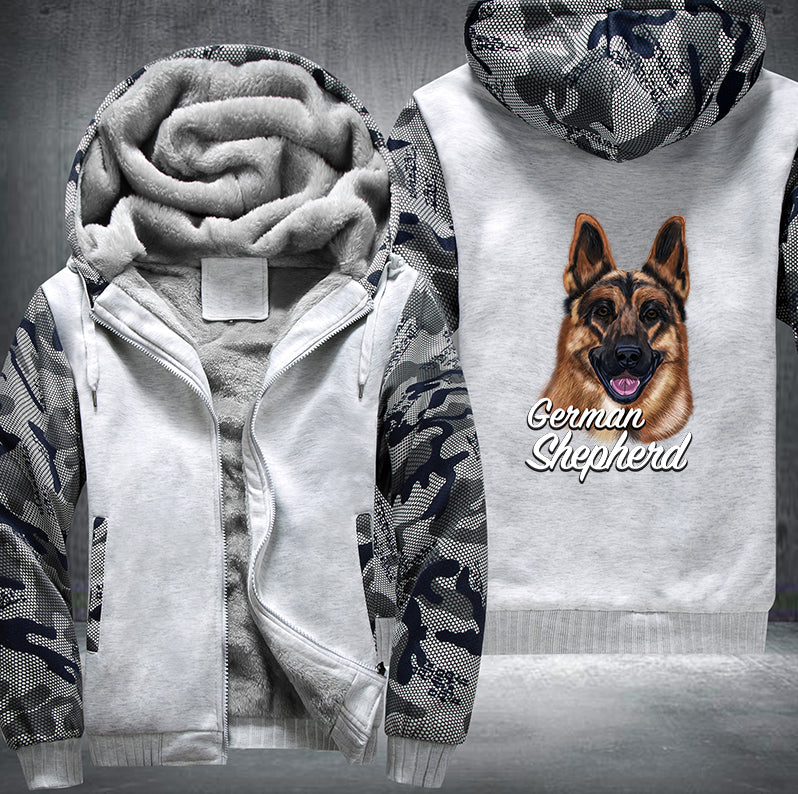 GERMAN SHEPHERD BROTHER Fleece Hoodies Jacket