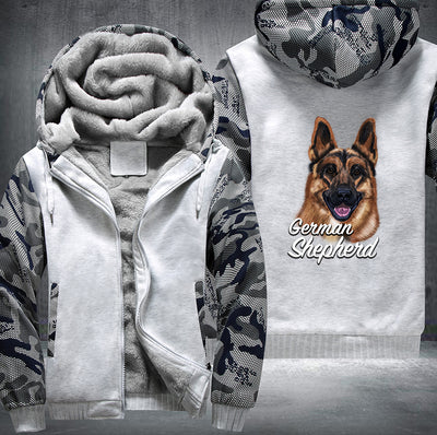 GERMAN SHEPHERD BROTHER Fleece Hoodies Jacket