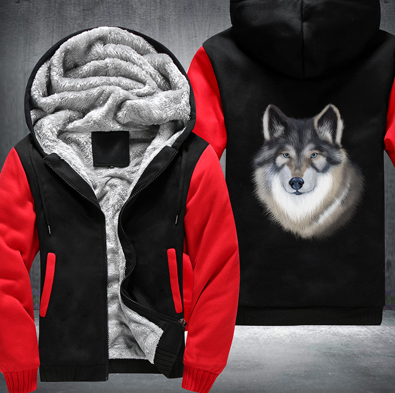 PORTRAIT Tamaskan Wolfdog Fleece Hoodies Jacket