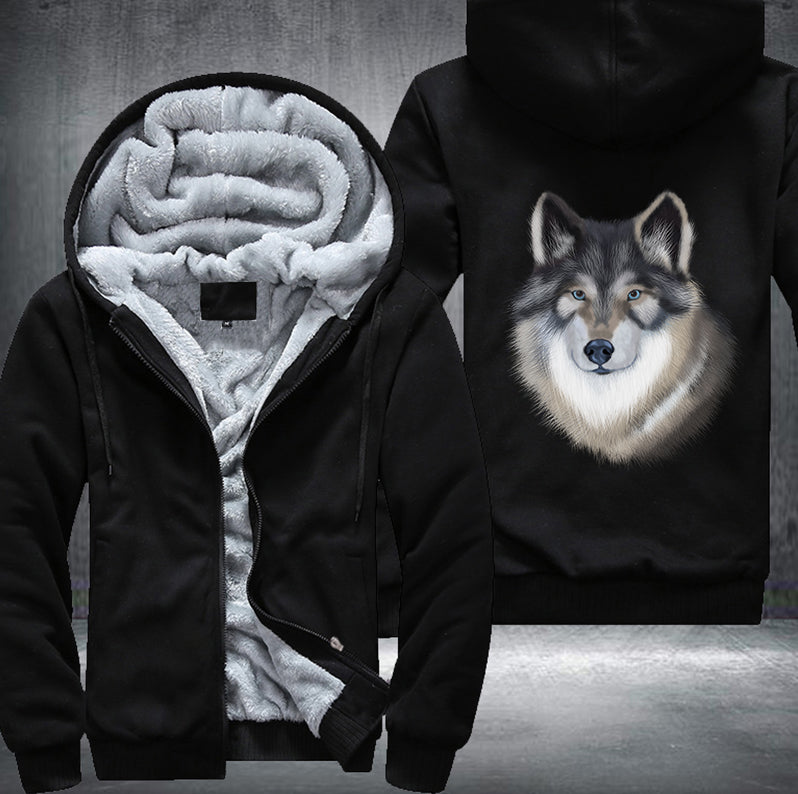 PORTRAIT Tamaskan Wolfdog Fleece Hoodies Jacket
