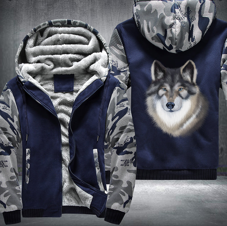 PORTRAIT Tamaskan Wolfdog Fleece Hoodies Jacket
