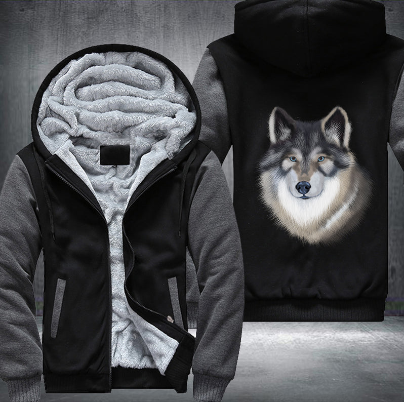 PORTRAIT Tamaskan Wolfdog Fleece Hoodies Jacket