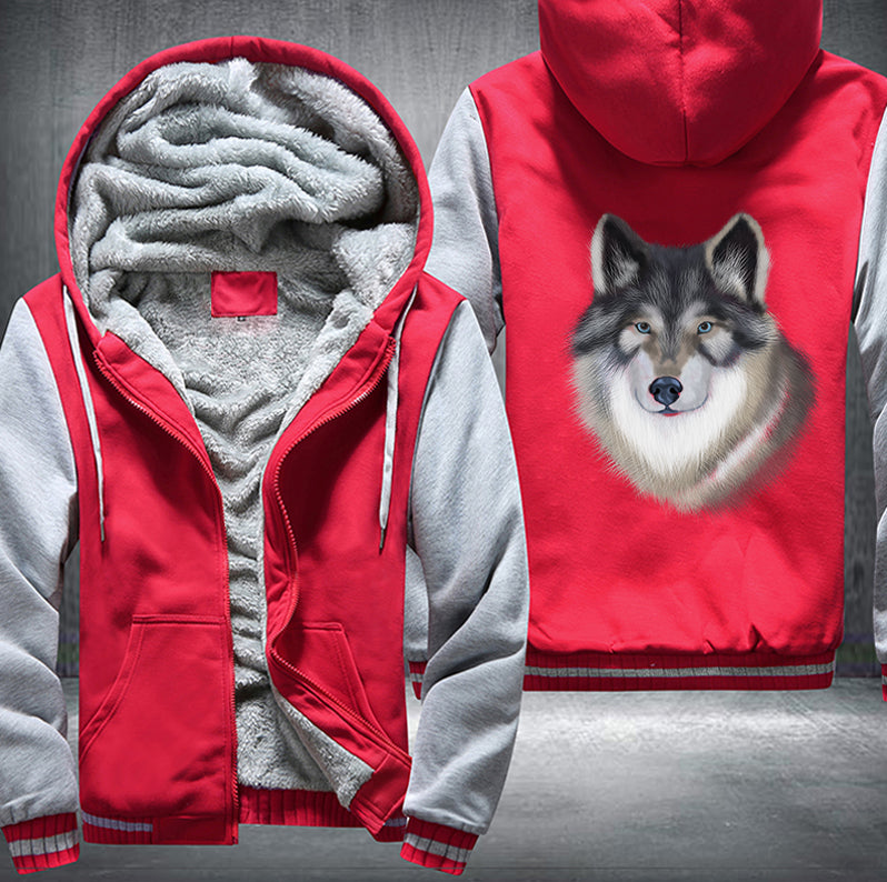 PORTRAIT Tamaskan Wolfdog Fleece Hoodies Jacket