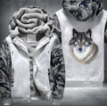 PORTRAIT Tamaskan Wolfdog Fleece Hoodies Jacket