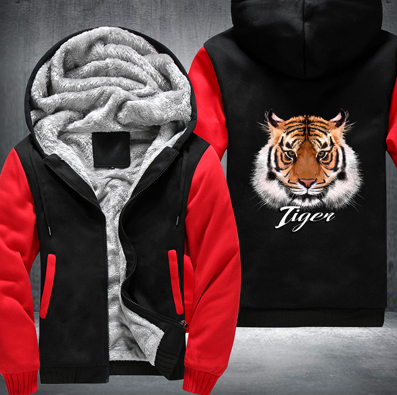 PORTRAIT TIGER Fleece Hoodies Jacket