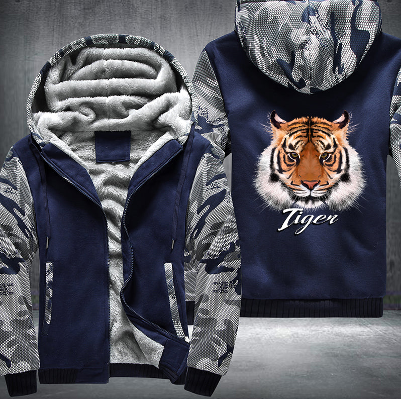 PORTRAIT TIGER Fleece Hoodies Jacket