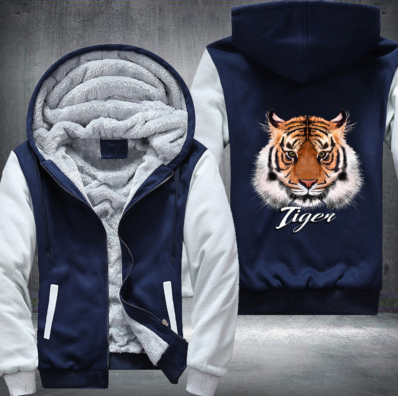 PORTRAIT TIGER Fleece Hoodies Jacket