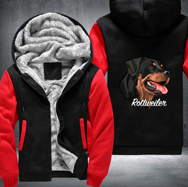 ROTTWEILER DOG DESIGN Fleece Hoodies Jacket