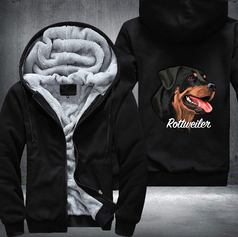 ROTTWEILER DOG DESIGN Fleece Hoodies Jacket