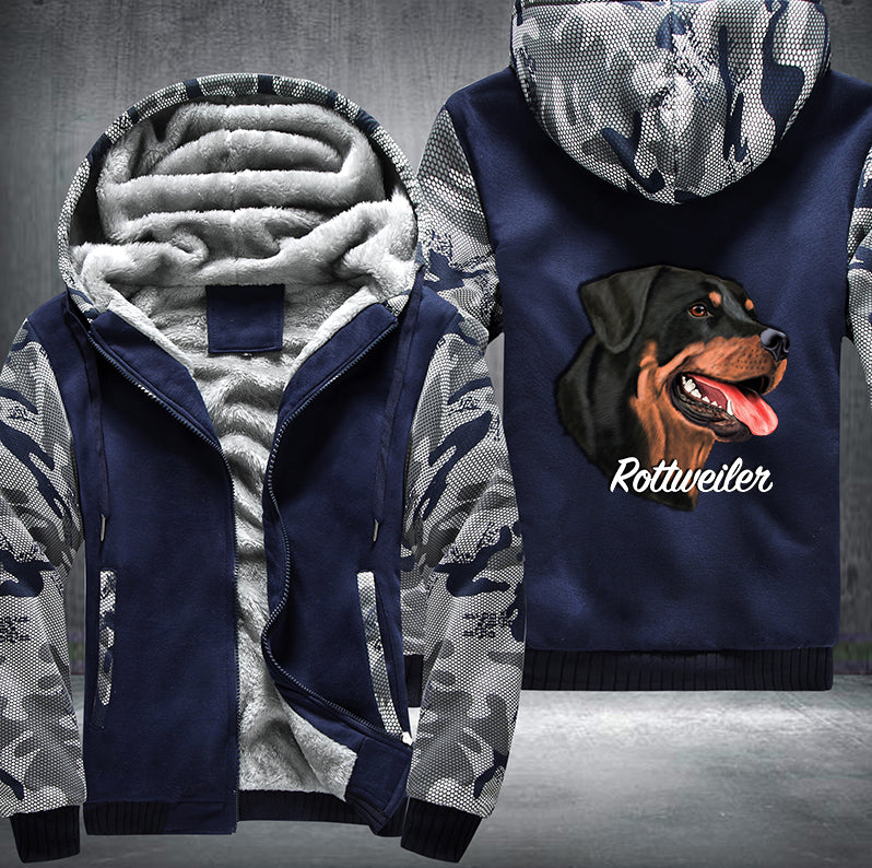 ROTTWEILER DOG DESIGN Fleece Hoodies Jacket