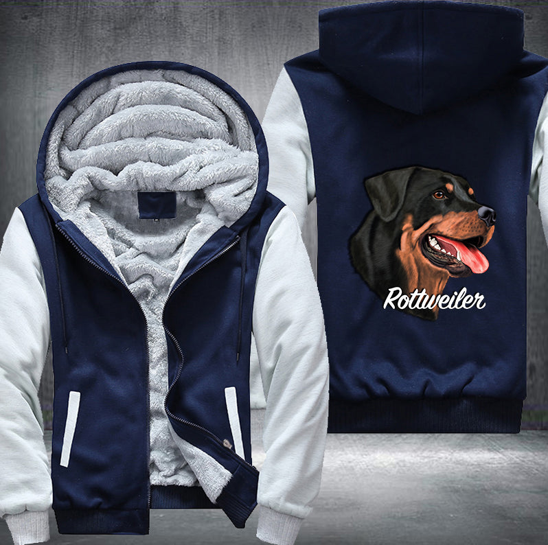 ROTTWEILER DOG DESIGN Fleece Hoodies Jacket