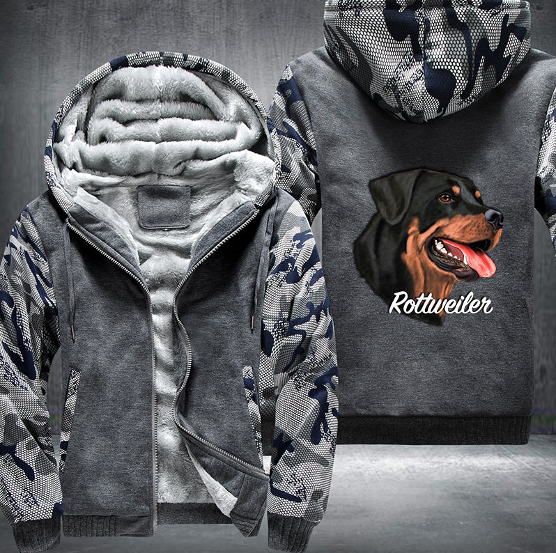 ROTTWEILER DOG DESIGN Fleece Hoodies Jacket