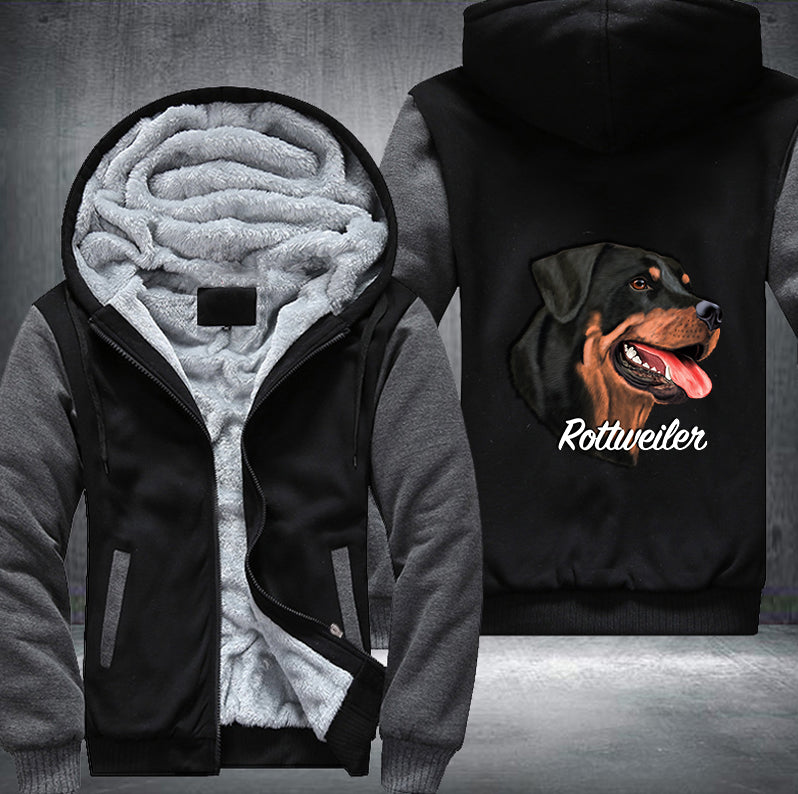 ROTTWEILER DOG DESIGN Fleece Hoodies Jacket
