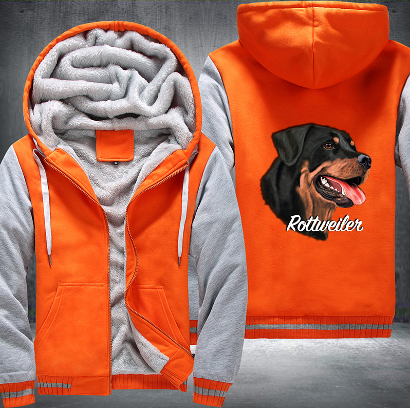 ROTTWEILER DOG DESIGN Fleece Hoodies Jacket