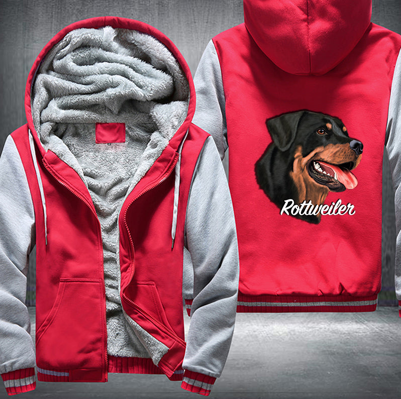 ROTTWEILER DOG DESIGN Fleece Hoodies Jacket