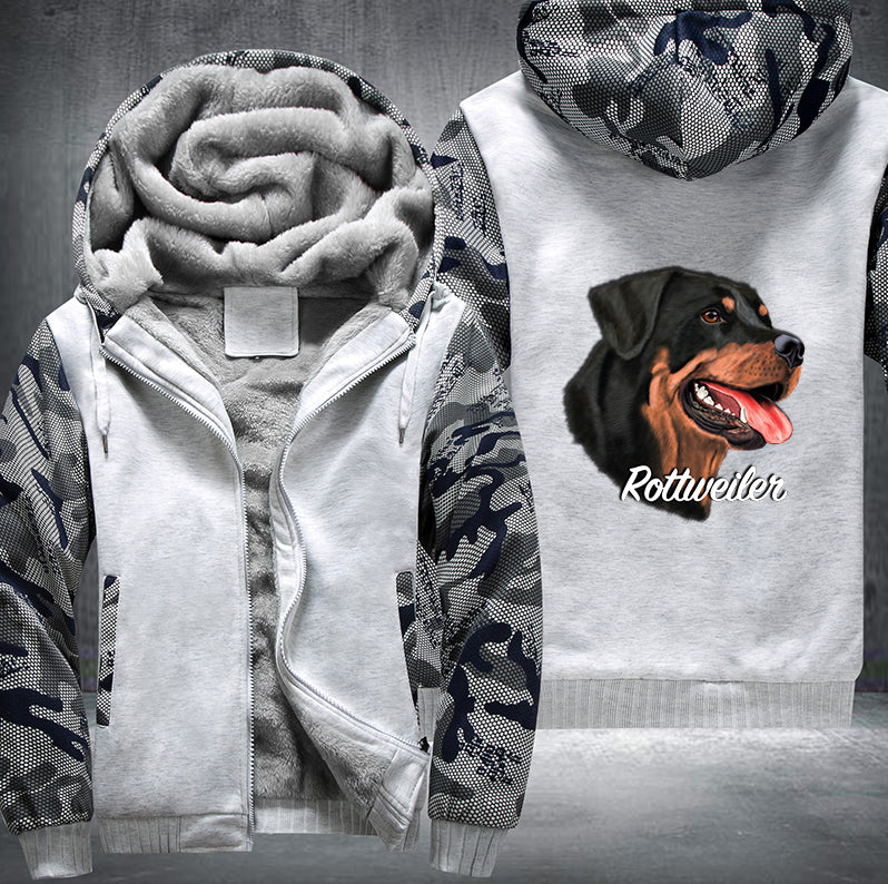 ROTTWEILER DOG DESIGN Fleece Hoodies Jacket