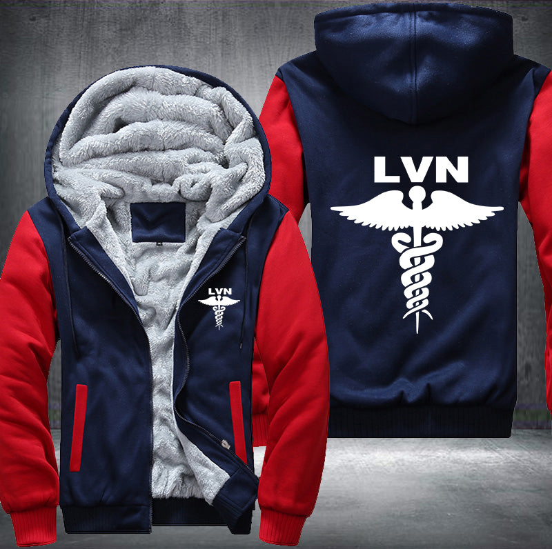LVN - Licensed Vocational Nurse Fleece Hoodies Jacket