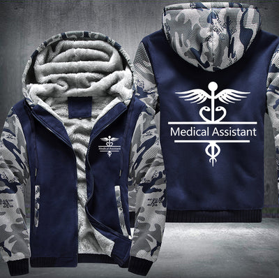 Medical Assistant MA Fleece Hoodies Jacket