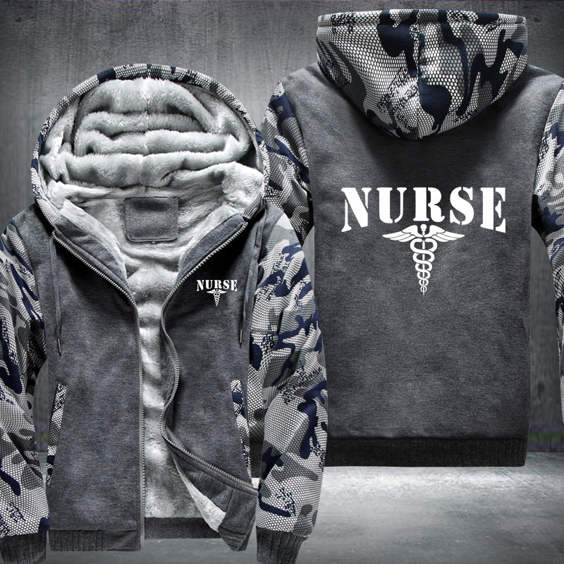 Nurse design Fleece Hoodies Jacket