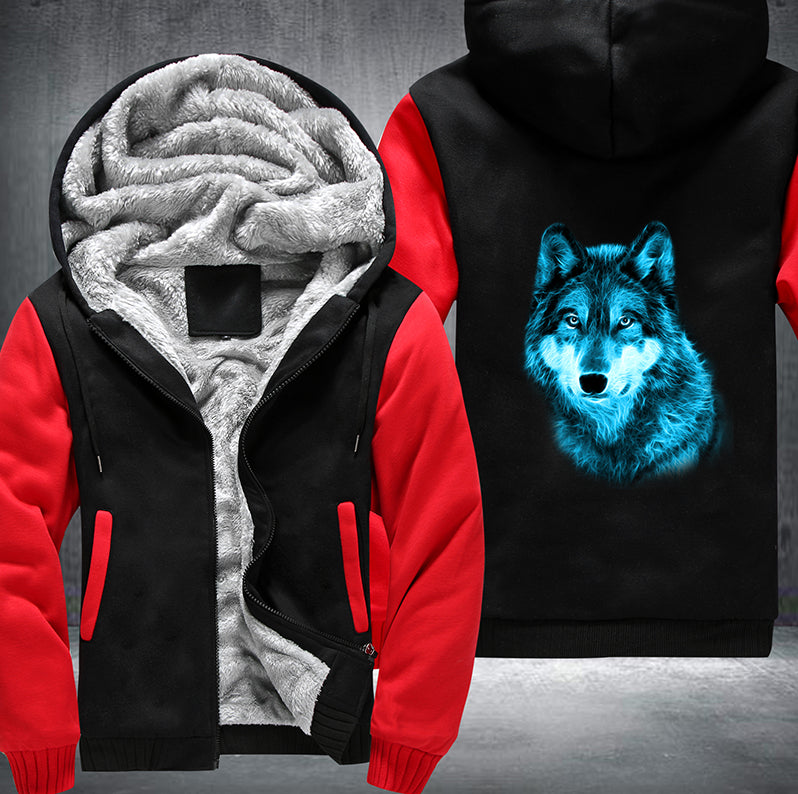 COOL GALAXY WOLF DESIGN Fleece Hoodies Jacket