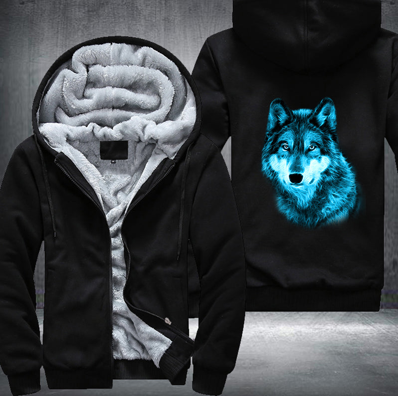 COOL GALAXY WOLF DESIGN Fleece Hoodies Jacket