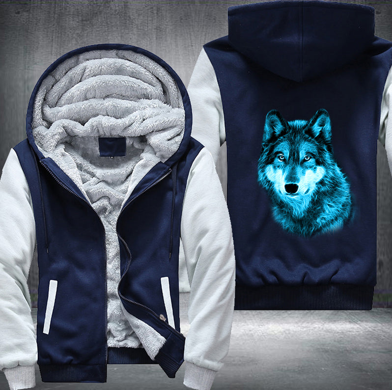 COOL GALAXY WOLF DESIGN Fleece Hoodies Jacket