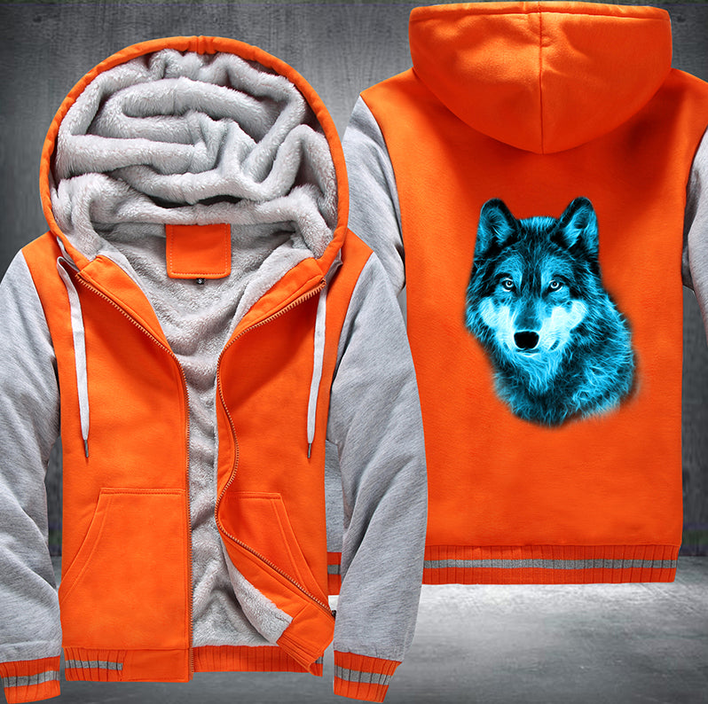 COOL GALAXY WOLF DESIGN Fleece Hoodies Jacket