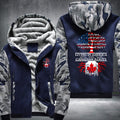 Living In America With Canadian Roots Fleece Hoodies Jacket