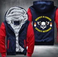 Skull Respect Is Earned Loyalty Returned Fleece Hoodies Jacket