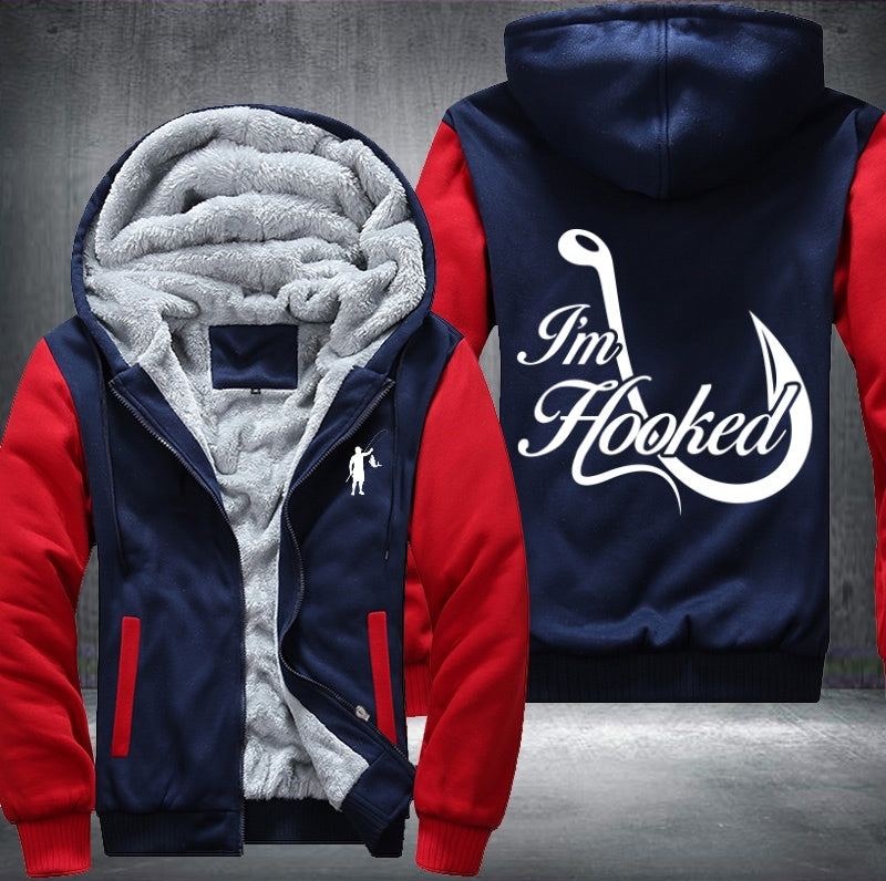 I'm Hooked Fleece Hoodies Jacket