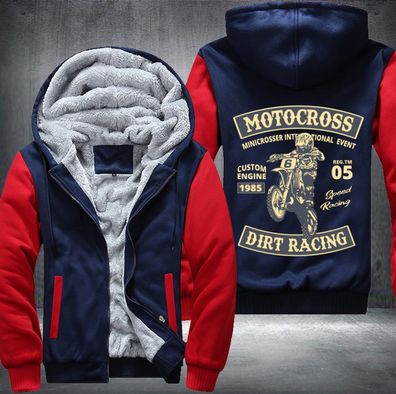 Motocross dirt racing Fleece Hoodies Jacket