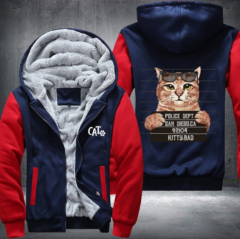 CAT arrest police dept Fleece Hoodies Jacket