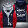 Wishing I was fishing Fleece Hoodies Jacket