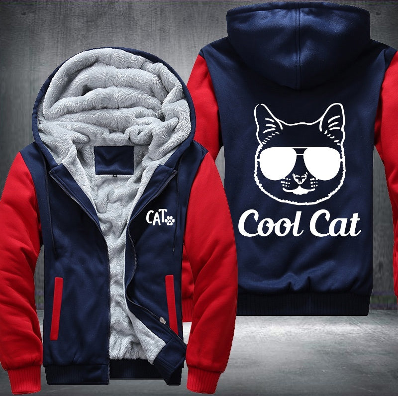 Cool Cat Fleece Hoodies Jacket
