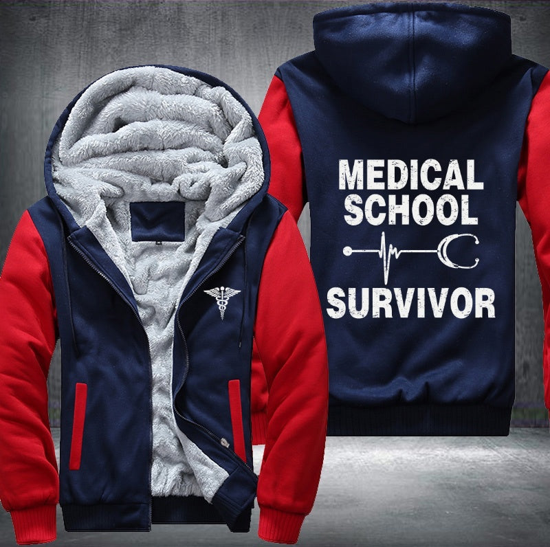 Medical school survivor Fleece Hoodies Jacket