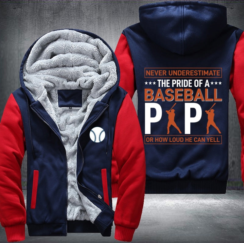 The pride of baseball Papa Fleece Hoodies Jacket