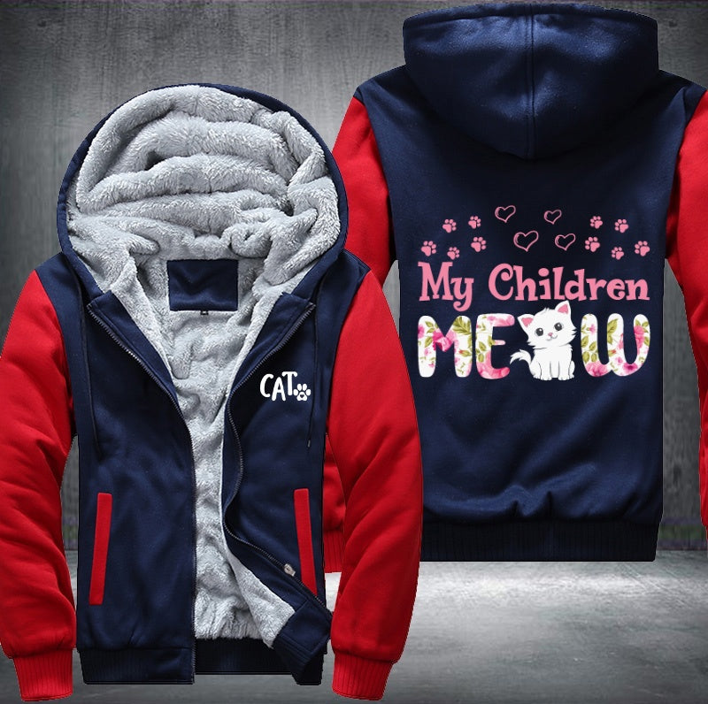 My Children MEOW Fleece Hoodies Jacket