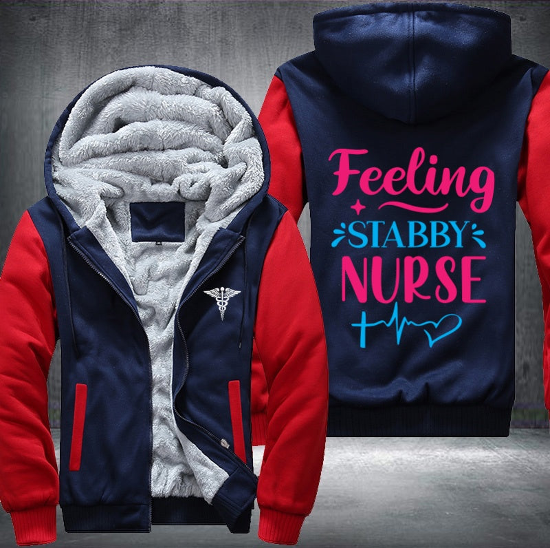 Feeling stabby nurse Fleece Hoodies Jacket