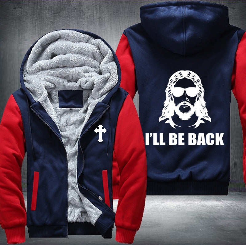 Jesus I'll be back Fleece Hoodies Jacket