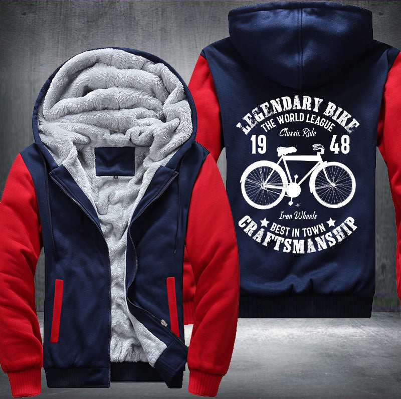 LEGENDARY BIKE THE WORLD LEAGUE Classic Ride Fleece Hoodies Jacket