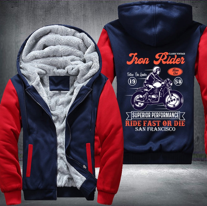 Superior performance ride fast or die san francisco Fleece Hoodies Jacket