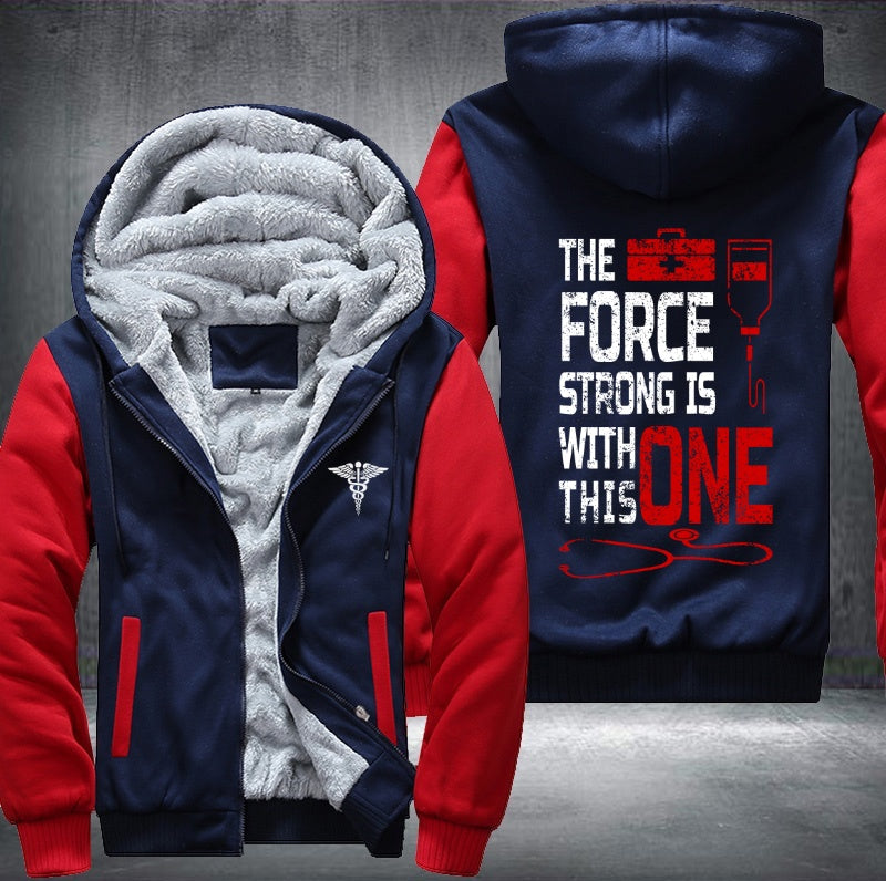 Doctor the force strong is with this one Fleece Hoodies Jacket