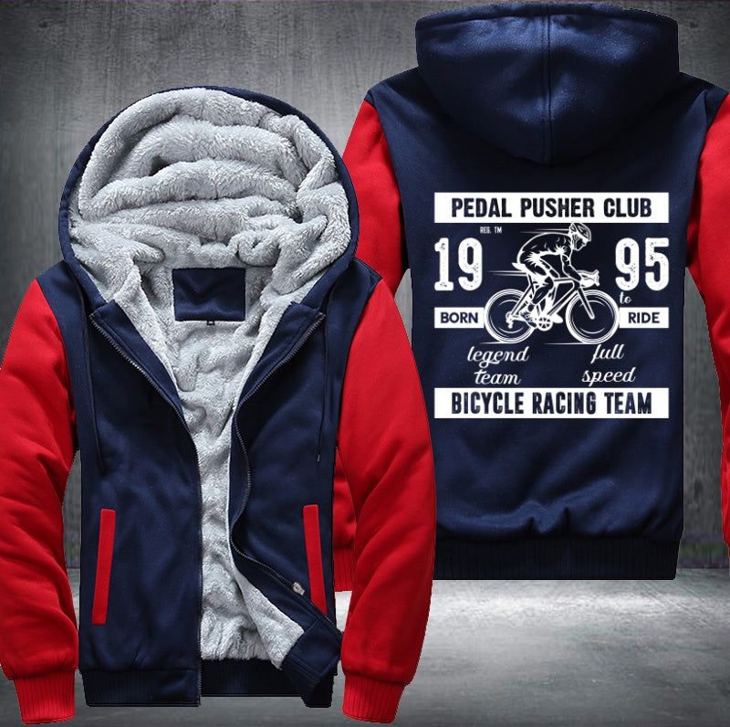 PEDAL PUSHER CLUB 1995 BORN RIDE Fleece Hoodies Jacket