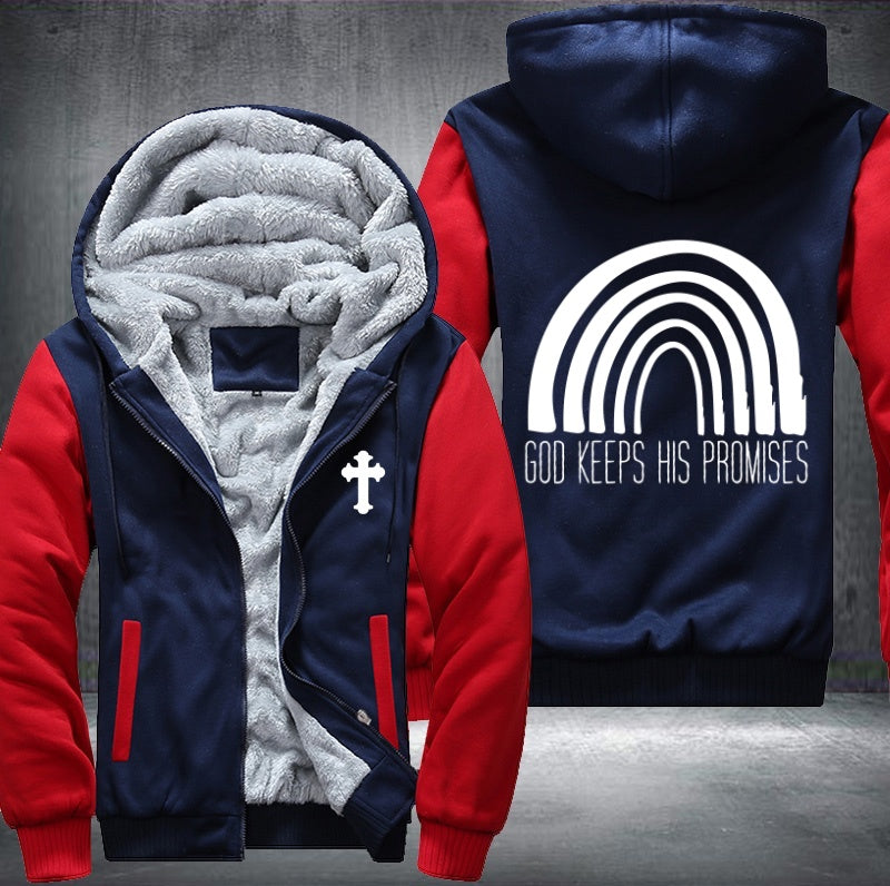 God keeps his promises Fleece Hoodies Jacket