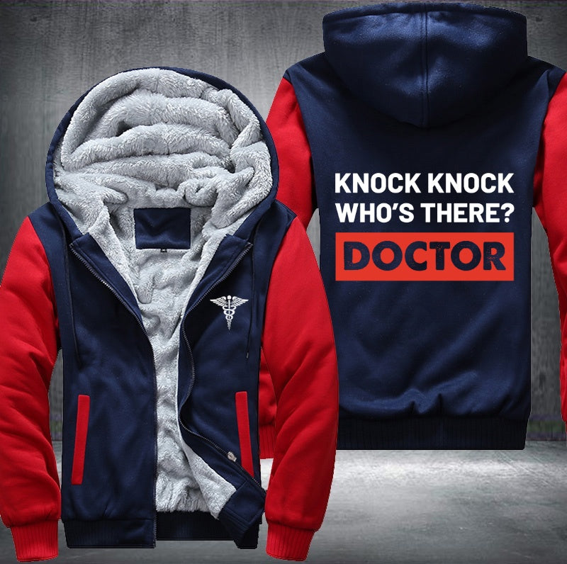 Knock Knock Who's there DOCTOR Fleece Hoodies Jacket