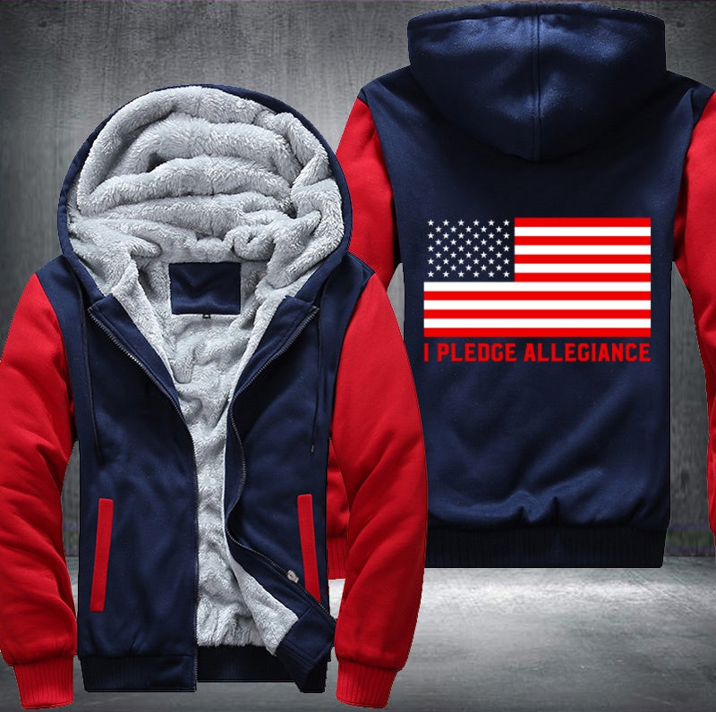 I PLEDGE ALLEGIANCE Fleece Hoodies Jacket