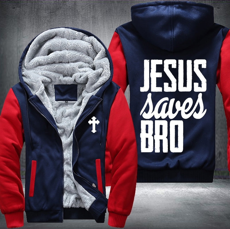 Jesus saved bro Fleece Hoodies Jacket