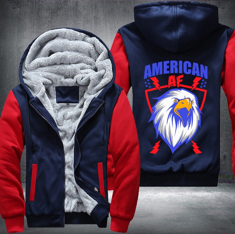 AMERICAN AF Fleece Hoodies Jacket