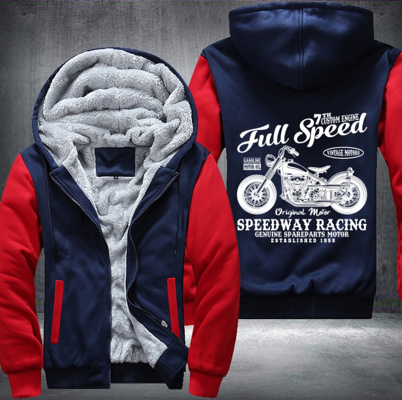 Full speed speedway racing Fleece Hoodies Jacket