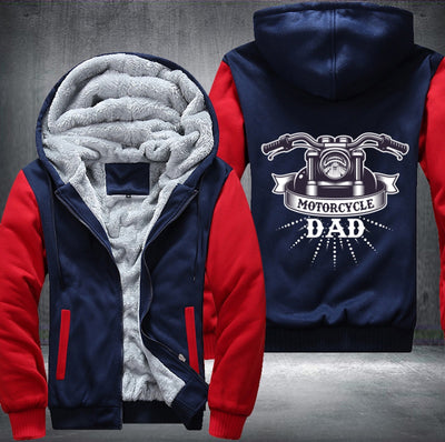 Motorcycle Dad Fleece Hoodies Jacket